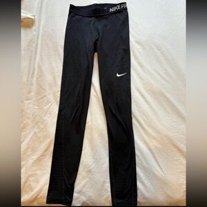 Nike Black Swoosh Athletic Leggings